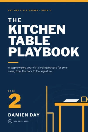 Front cover of Book 2, The Kitchen Table Playbook, from Day One Field Guides, by Damien Day